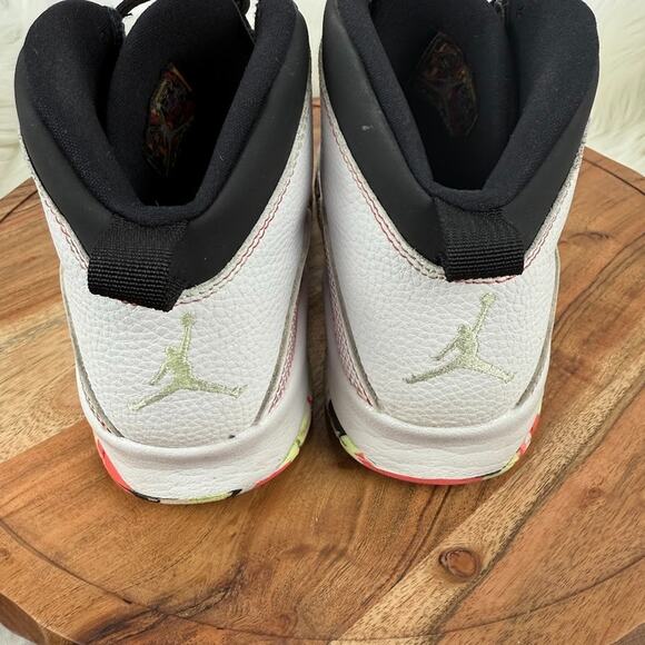 Nike Air‎ Jordan 10 X White Black Multi-Color Youth Size 7Y Sneakers BV1843-776 - Picture 6 of 10